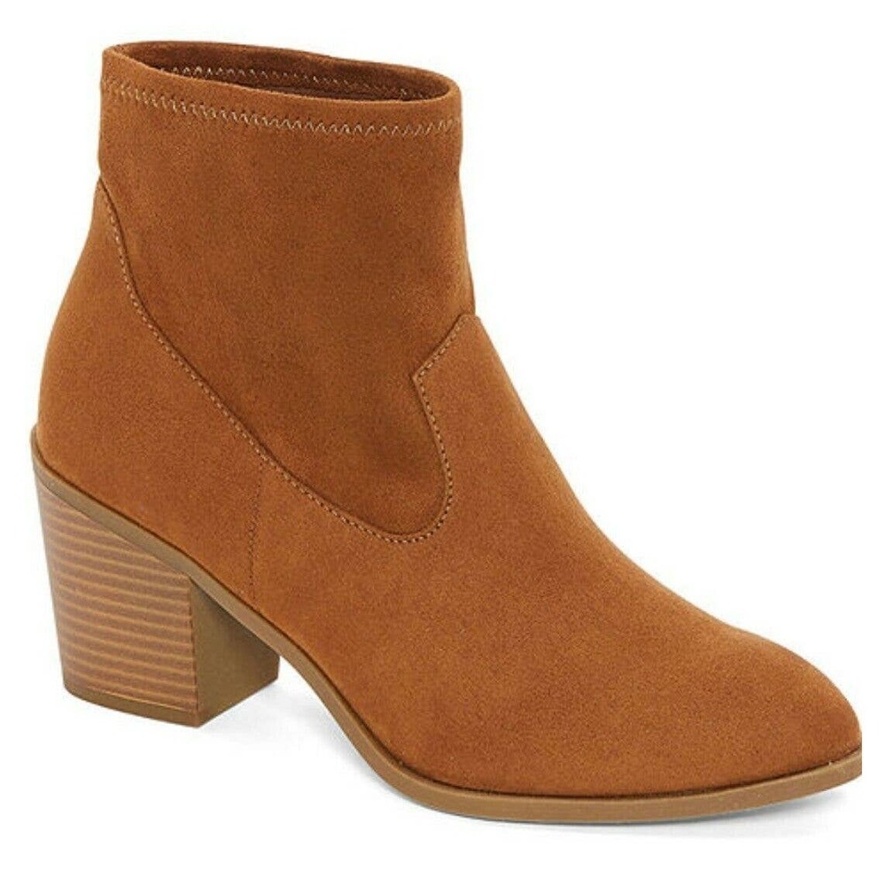 A.n.a Women's Electra Whiskey Low Heel Boots Brown Size 11 NIB
